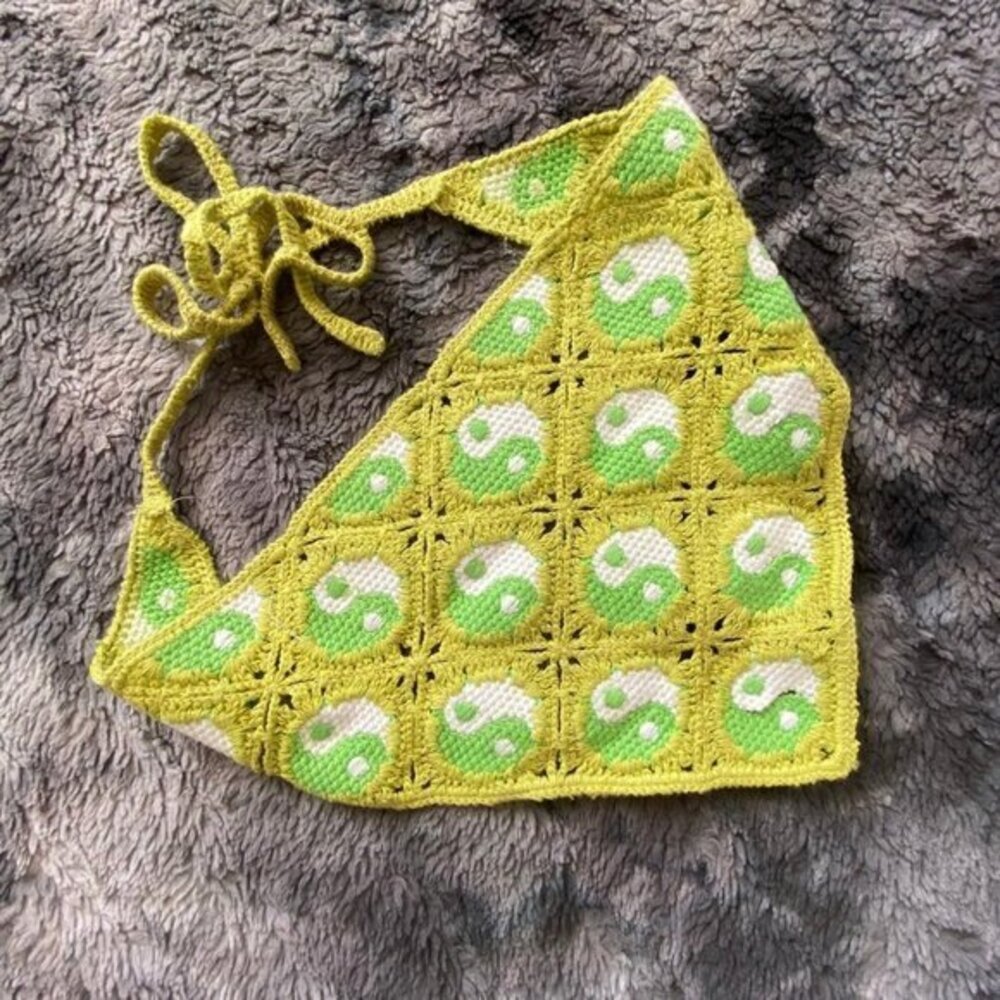 In the Balance Crochet Handkerchief - Lime